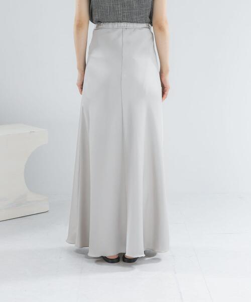 URBAN RESEARCH ROSSO WOMEN(アーバンリサーチ ロッソ)の「接触冷感 吸水速乾 サテンスカート(スカート・レディース・ブラック/ベージュ系その他・36/38)」の15枚目の写真
