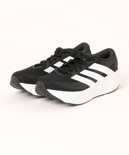 adidas(アディダス)の「adidas アディダス GALAXY 8 M WIDE【軽量/ワイド】メンズスニーカー ランニングシューズ(ギャラクシー8M) KK4183 コアブラック/フットウェアホワイト/カーボン(スニーカー・メンズ・ブラック×ホワイト・28.0cm/27.5cm/27.0cm/26.5cm/26.0cm/25.5cm/31cm/30.0cm/29.0cm)」の1枚目の写真