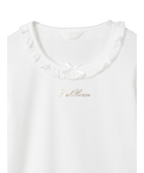 PINK HOUSE(ピンクハウス)の「ロゴプリントパフスリーブカットソー(Tシャツ/カットソー・レディース・ホワイト/ピンク/ブラック・MEDIUM/LARGE)」の10枚目の写真