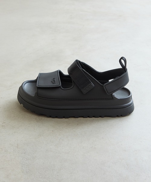 UGG(アグ)の「【UGG】K GOLDENGLOW ゴールデングロウ 厚底サンダル(サンダル・レディース・ベージュ/ブラック・23.5cm/24.5cm/22.5cm)」の4枚目の写真