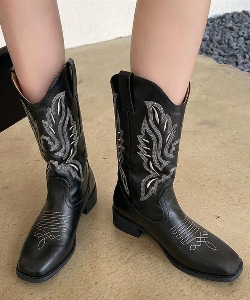 LAC-VERT(ラック・ヴェール)の「ヴィンテージ風ウエスタンブーツ(ブーツ・レディース・キャメル・SMALL/MEDIUM/LARGE)」の17枚目の写真