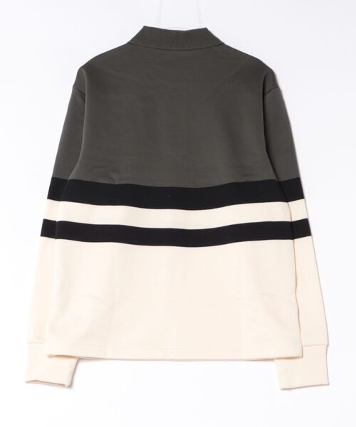 FRED PERRY(フレッドペリー)の「Colour Block Collared Sweatshirt/カラーブロックカラードスウェット(スウェット・メンズ・ダークオリーブ・L/M/S)」の9枚目の写真