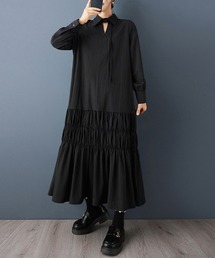 ティアード×ハイネックワンピース
