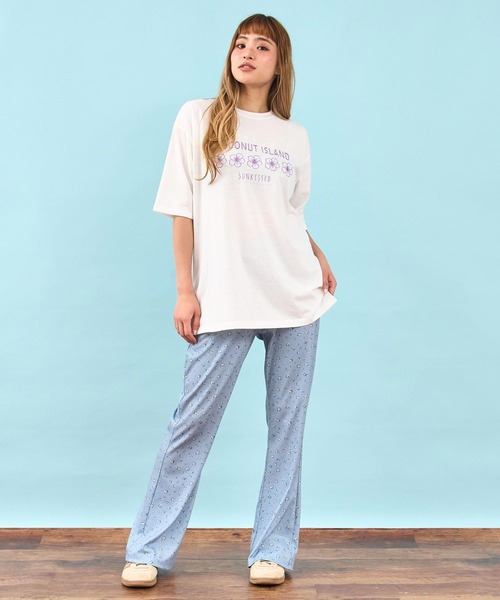 anap mimpi(アナップミンピ)の「小花柄 リラックス フレア パンツ(その他パンツ・レディース・アイボリー/サックスブルー・F)」の22枚目の写真