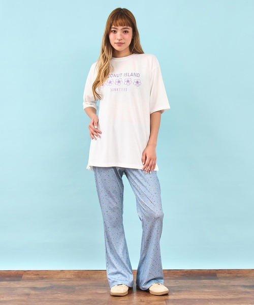 anap mimpi（アナップミンピ）の「小花柄 リラックス フレア パンツ（その他パンツ・レディース・アイボリー/サックスブルー・F）」の22枚目の写真