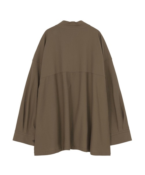 ZUCCa(ズッカ)の「HIGH TWIST TWILL JERSEY / シャツ(シャツ/ブラウス・レディース・ライトブラウン・M size)」の2枚目の写真