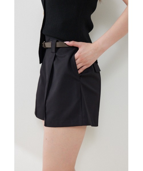 rienda（リエンダ）の「ベルト付きピンタックショートパンツ　夏服　秋服（その他パンツ・レディース・ブラック/アイボリー/ブラウン・MEDIUM/SMALL/X-SMALL）」の17枚目の写真