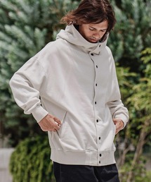mpa4164-Faded Sweat Full Snap Hoodie フルスナップパーカー(A75126cmb)