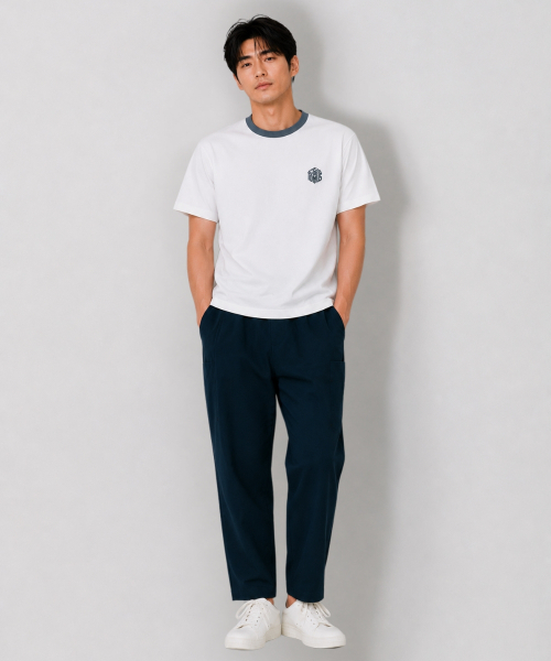 CUSTOMUS(カスタムアース)の「男性 フロッキー ロゴプリント ラウンド 半袖Tシャツ CXS26MKRT505 GRY(Tシャツ/カットソー・メンズ・グレー・LARGE/X-LARGE/MEDIUM)」の3枚目の写真