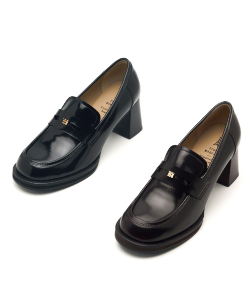 APIED MARCHE(アピエド マルシェ)の「Tames ソフトレザー ローファー 7cm -PM3024 (2カラー)(ローファー・レディース・ブラック/ダークブラウン・22.5cm/23cm/23.5cm/24cm/24.5cm/25cm)」の7枚目の写真