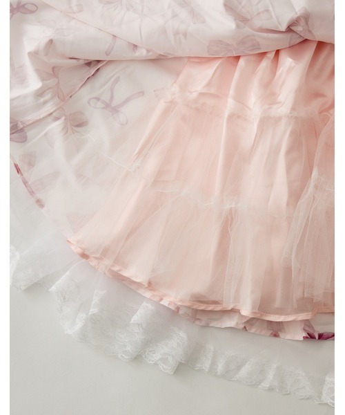 mellfy memory(メルフィーメモリー)の「Love Ribbon tulle one piece(ワンピース・レディース・ピンク・mini/LONG)」の17枚目の写真