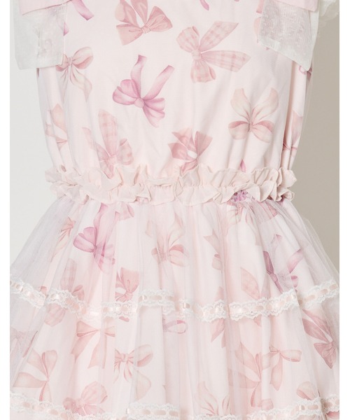 mellfy memory(メルフィーメモリー)の「Love Ribbon tulle one piece(ワンピース・レディース・ピンク・mini/LONG)」の11枚目の写真