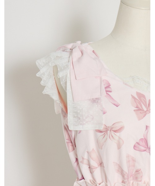 mellfy memory(メルフィーメモリー)の「Love Ribbon tulle one piece(ワンピース・レディース・ピンク・mini/LONG)」の13枚目の写真