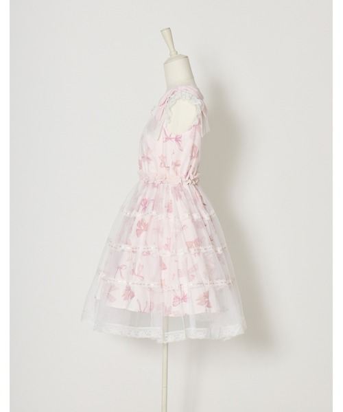 mellfy memory(メルフィーメモリー)の「Love Ribbon tulle one piece(ワンピース・レディース・ピンク・mini/LONG)」の8枚目の写真