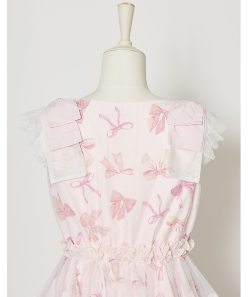 mellfy memory(メルフィーメモリー)の「Love Ribbon tulle one piece(ワンピース・レディース・ピンク・mini/LONG)」の15枚目の写真