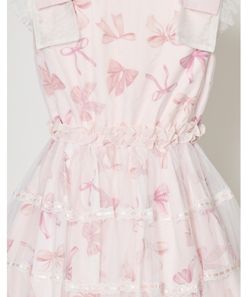 mellfy memory(メルフィーメモリー)の「Love Ribbon tulle one piece(ワンピース・レディース・ピンク・mini/LONG)」の16枚目の写真