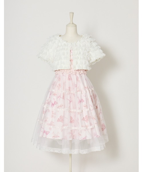 mellfy memory(メルフィーメモリー)の「Love Ribbon tulle one piece(ワンピース・レディース・ピンク・mini/LONG)」の19枚目の写真