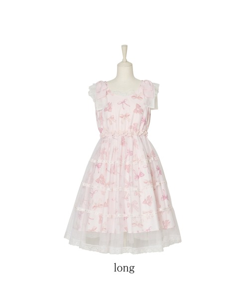 mellfy memory(メルフィーメモリー)の「Love Ribbon tulle one piece(ワンピース・レディース・ピンク・mini/LONG)」の21枚目の写真