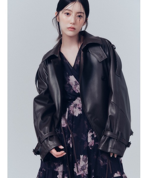FRAY I.D(フレイアイディー)の「【00サイズあり】カシュクールフラワープリントワンピース(ワンピース・レディース・ピンクベージュ/アイボリー/ブラウン・00/0/1)」の4枚目の写真