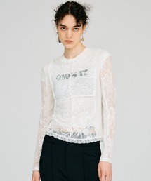 PRANK PROJECT | 【2026Autumn Pre-Order】2WAYパネルレーストップス / 2-Way Panel Lace Top(その他トップス)