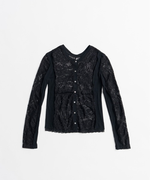 PRANK PROJECT(プランクプロジェクト)の「【2026Autumn Pre-Order】2WAYパネルレーストップス / 2-Way Panel Lace Top(その他トップス・レディース・ブラック/ホワイト・FREE)」の13枚目の写真