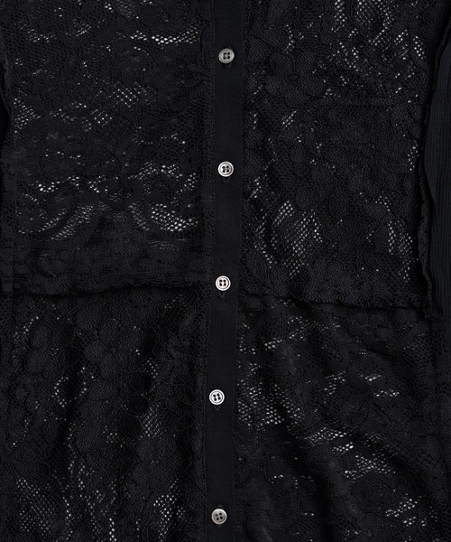 PRANK PROJECT(プランクプロジェクト)の「【2026Autumn Pre-Order】2WAYパネルレーストップス / 2-Way Panel Lace Top(その他トップス・レディース・ブラック/ホワイト・FREE)」の16枚目の写真