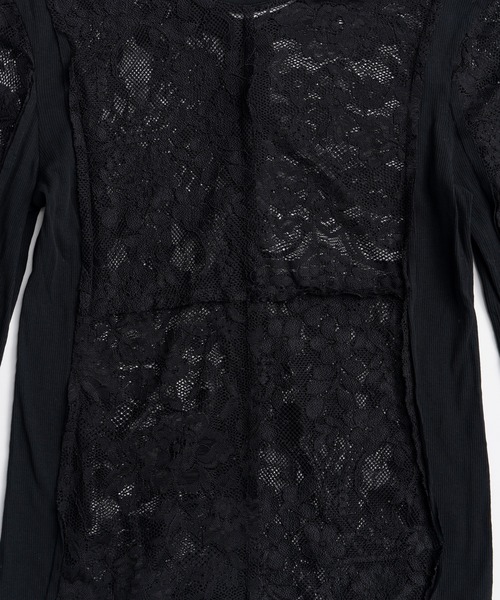 PRANK PROJECT(プランクプロジェクト)の「【2026Autumn Pre-Order】2WAYパネルレーストップス / 2-Way Panel Lace Top(その他トップス・レディース・ブラック/ホワイト・FREE)」の17枚目の写真
