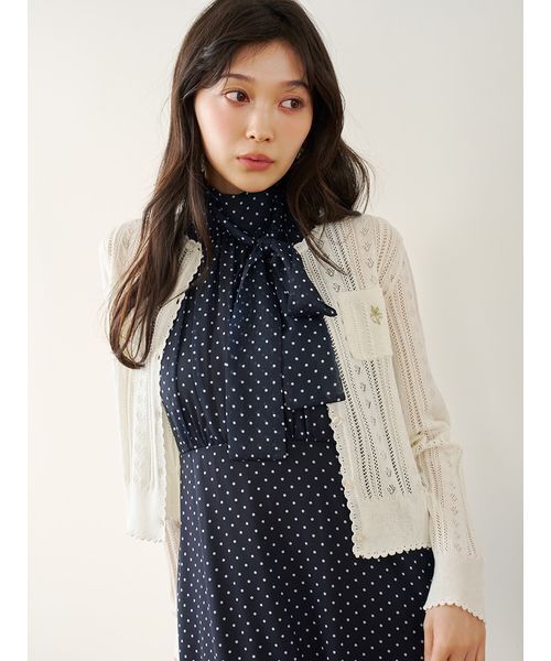 LILY BROWN(リリーブラウン)の「シフォンアメスリワンピース(ワンピース・レディース・ホワイト/ライトブルー/ネイビー・0/1)」の7枚目の写真