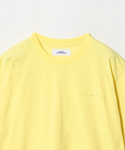 NICE WEATHER(ナイスウェザー)の「<NICE WEATHER>フォトバックプリント Tシャツ(Tシャツ/カットソー・メンズ・クリーム/ライトピンク/ライトグレー・M/S/L)」の4枚目の写真