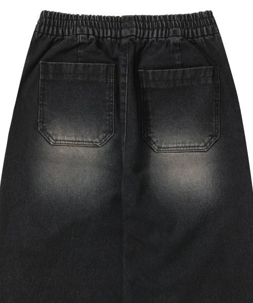 STENDS（ステンズ）の「[M~4XL] フェティグバンディングデニムパンツ_ブラック（デニムパンツ・レディース・その他・XXXX-LARGE/XX-LARGE/XXX-LARGE/MEDIUM/LARGE）」の7枚目の写真