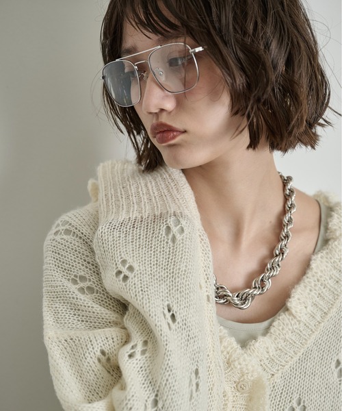 THE YOn(ザヨン)の「マルチWayモヘアタッチシアーニットカーディガン(カーディガン/ボレロ・レディース・アイボリー/グレイッシュベージュ/ブラック・FREE)」の10枚目の写真
