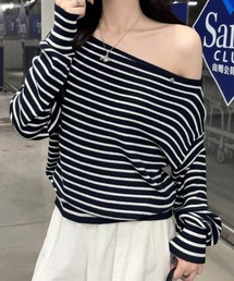 タイトトップス オフショルダートップス」に該当するファッション通販