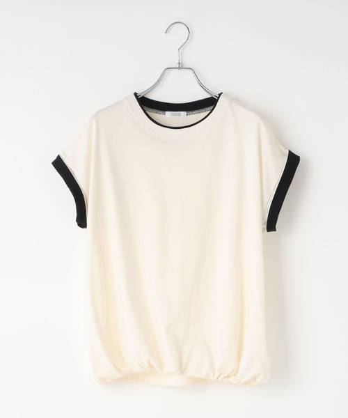 LOWRYS FARM(ローリーズファーム)の「ハイショクドロストSS 1054068(Tシャツ/カットソー・レディース・ブラウン/ブラック/アイボリー・FREE)」の4枚目の写真