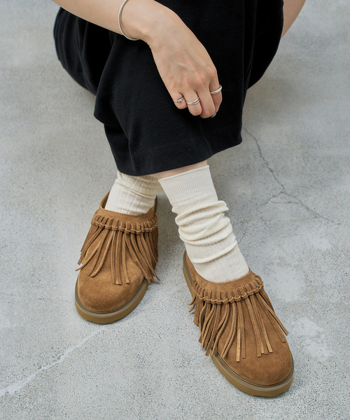 MOHI（モヒ）の「MOHI/ モヒ FRINGE クロッグ（その他シューズ・レディース・キャメル/ベージュ・23cm/24.5cm/24cm/23.5cm）」の7枚目の写真