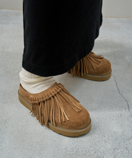 MOHI（モヒ）の「MOHI/ モヒ FRINGE クロッグ（その他シューズ・レディース・キャメル/ベージュ・23cm/24.5cm/24cm/23.5cm）」の8枚目の写真