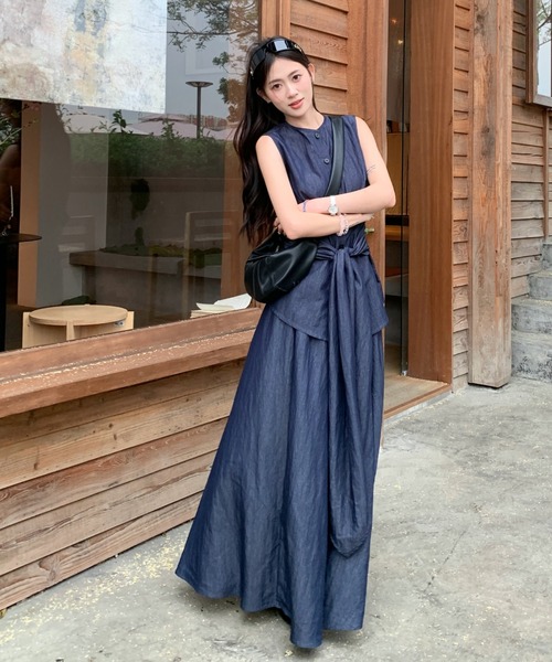 FAVORITO(ファヴォリート)の「ノースリーブトップススカートセットアップ(セットアップ・レディース・ブルー・S/M/L)」の10枚目の写真