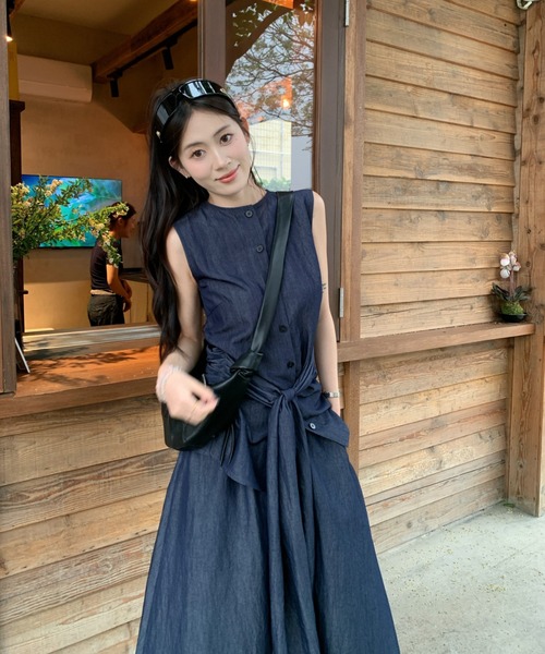 FAVORITO(ファヴォリート)の「ノースリーブトップススカートセットアップ(セットアップ・レディース・ブルー・S/M/L)」の12枚目の写真