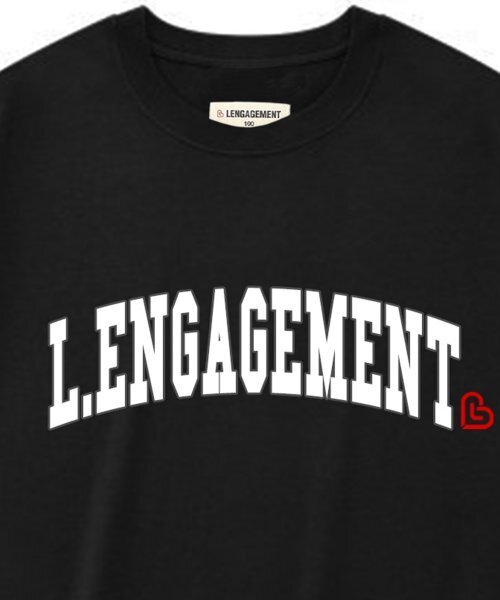 LENGAGEMENT（ランガージュマン）の「オーバーサイズローチアーチ半袖Tシャツ[ブラック]（Tシャツ/カットソー・レディース・その他・100/105/95）」の4枚目の写真