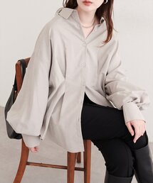 natural couture | ピーチタックシャツ(シャツ/ブラウス)