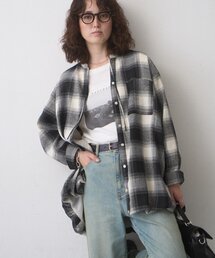 ∴【ZOZO限定】裾バルーンチェックチュニックブラウス