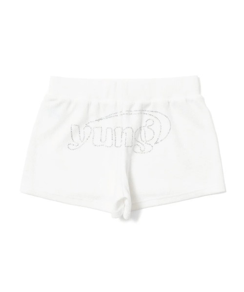 younger song（ヤンガーソング）の「yung logo rhinestone thermal micro shorts（その他パンツ・メンズ・Black/ボルドー/PINK/White・MEDIUM/SMALL）」の2枚目の写真