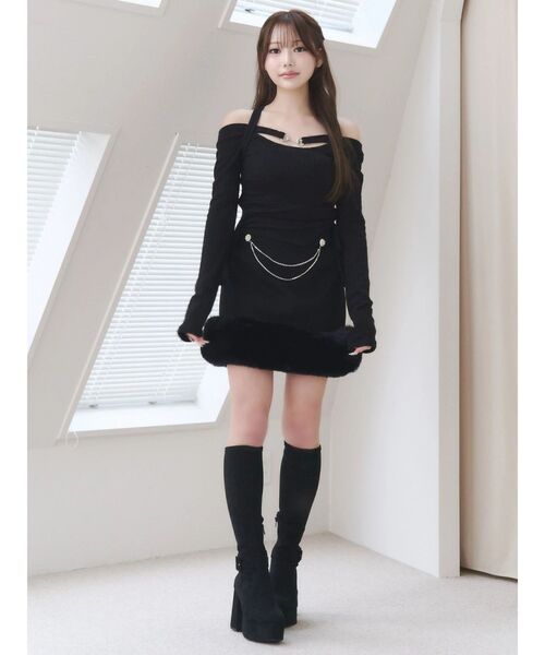 EATME(イートミー)の「ホルターネックドロストアシメTOP(Tシャツ/カットソー・レディース・ワイン/ブラック/アイボリー・FREE)」の10枚目の写真