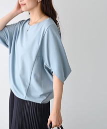 体型カバーをもっとおしゃれに。大人のお仕事Tシャツ