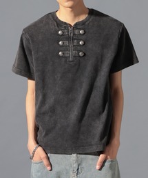 LAND MUSEUM（ランドミュージアム）の「LAND MUSEUM／ナポレオンヘンリーネックTシャツ（Tシャツ/カットソー）」