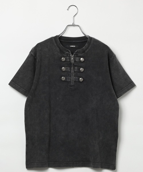 LAND MUSEUM(ランドミュージアム)の「LAND MUSEUM/ナポレオンヘンリーネックTシャツ(Tシャツ/カットソー・メンズ・スモーク/ブラック・LARGE/MEDIUM)」の19枚目の写真
