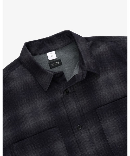 FRONT 11201(フロントワンワントゥーオーワン)の「REDE × BIGMAC Flannel Shirt(シャツ/ブラウス・メンズ・ブラック/グレー/ブラック×グレー・XL/L/M/S)」の8枚目の写真