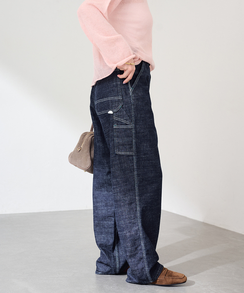 FRAMeWORK(フレームワーク)の「UNION HERCULES/ユニオンヘラクレス MADE work pants ノンウォッシュ(その他パンツ・レディース・ネイビー・MEDIUM/SMALL)」の1枚目の写真