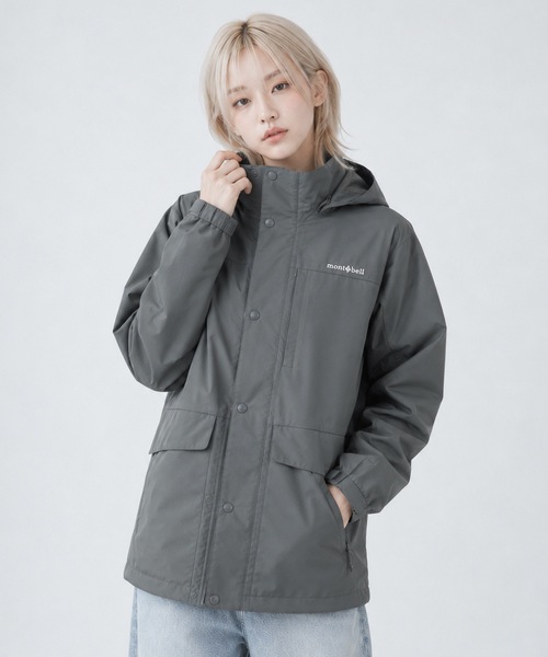 mont-bell(モンベル)の「【mont-bell】モンベル 韓国限定ライン Spring Wind Jacket ウインドジャケット(ナイロンジャケット・レディース・ネイビー/ブラック/カーキ・MEDIUM/LARGE/X-LARGE)」の2枚目の写真