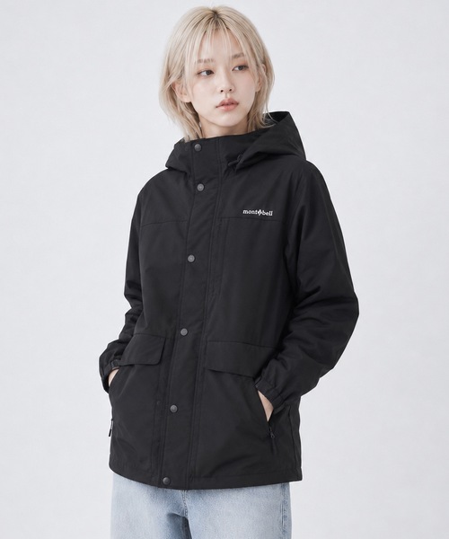 mont-bell(モンベル)の「【mont-bell】モンベル 韓国限定ライン Spring Wind Jacket ウインドジャケット(ナイロンジャケット・レディース・ネイビー/ブラック/カーキ・MEDIUM/LARGE/X-LARGE)」の1枚目の写真