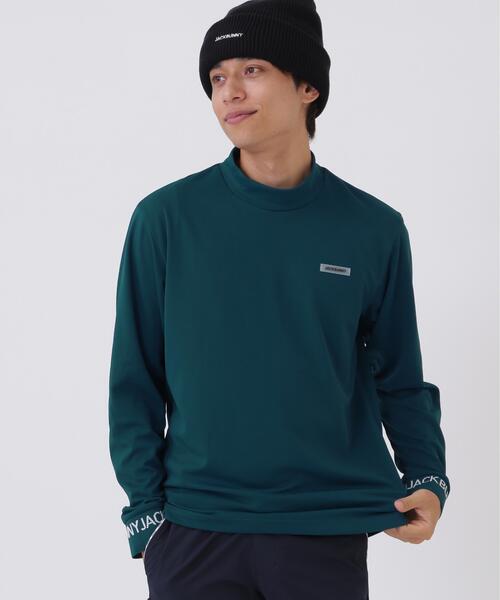 Jack Bunny!!(ジャックバニー)の「ソフトタッチ長袖モックネックカットソー (MENS)(Tシャツ/カットソー・メンズ・ホワイト/イエロー/グリーン/ネイビー・X-LARGE/LARGE/MEDIUM)」の3枚目の写真